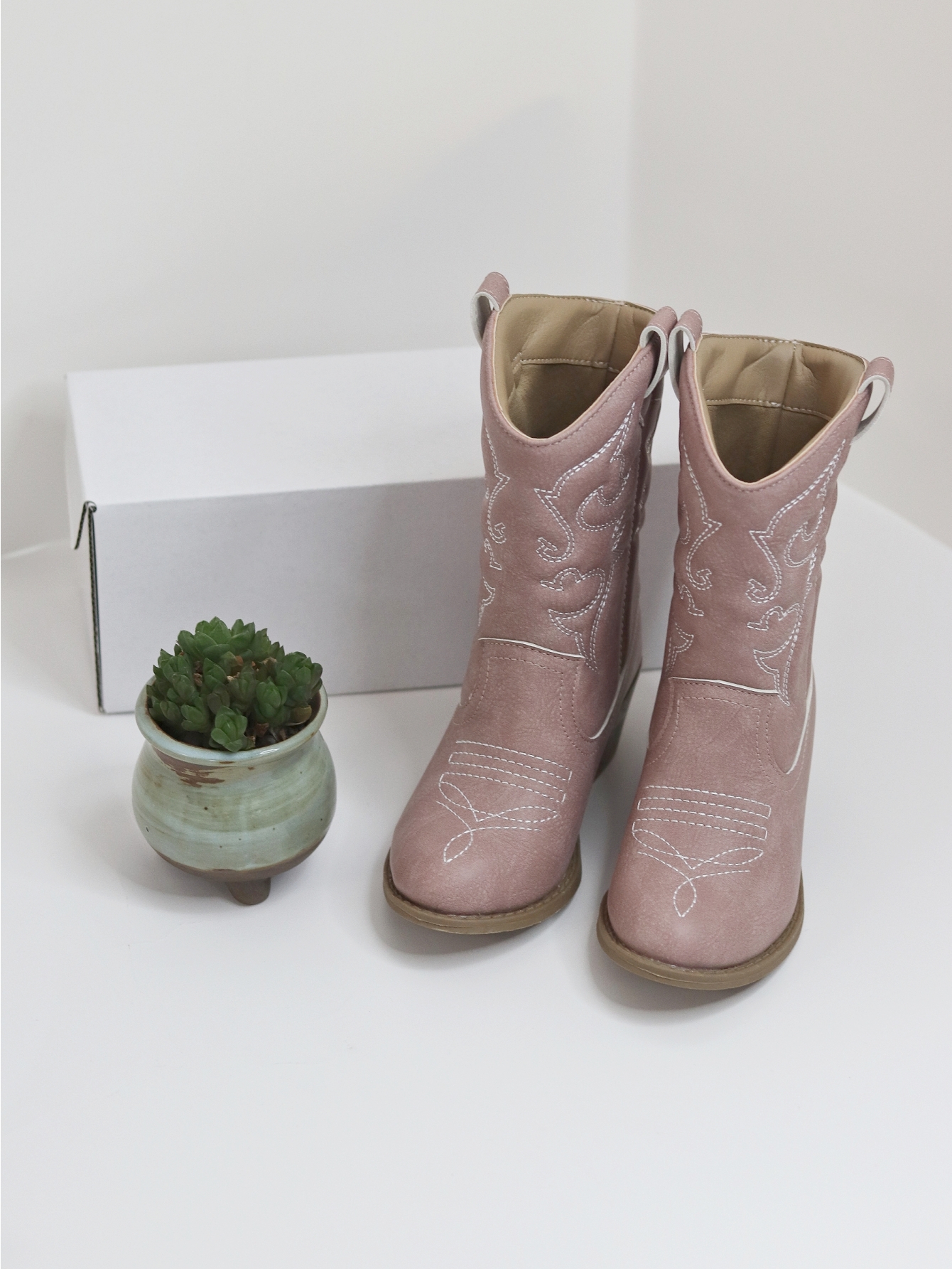 Children Mid Length Boots 2023 Korean Style Autumn Winter New Girls Soft Sole Fashion Vintage Kids Leather Boots Elegant Soft