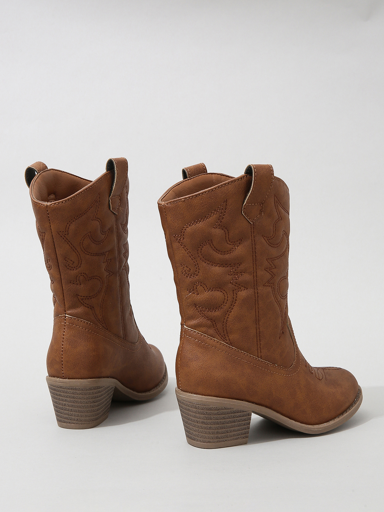 Children Mid Length Boots 2023 Korean Style Autumn Winter New Girls Soft Sole Fashion Vintage Kids Leather Boots Elegant Soft