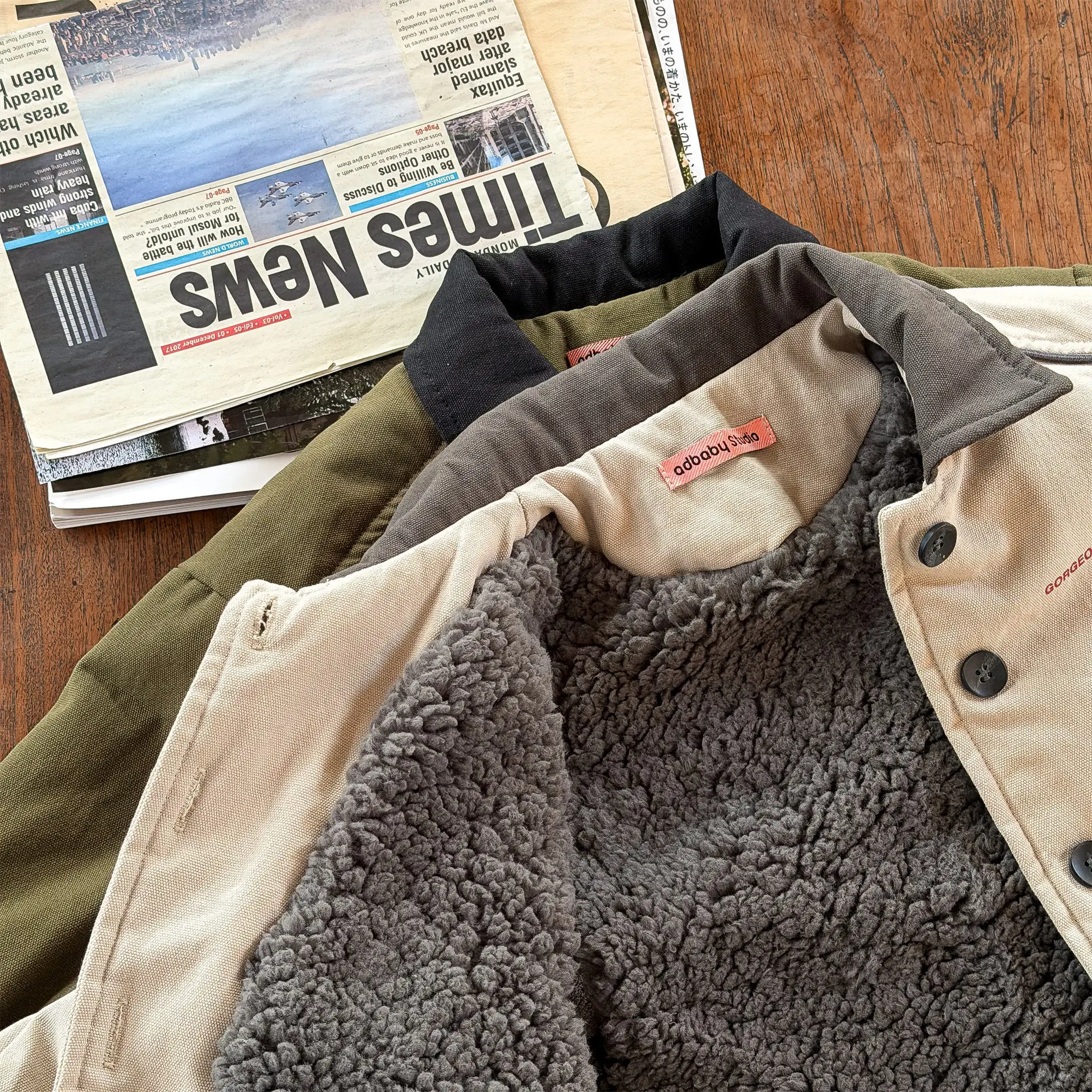 2025 Winter New Children Warm Coat Boys Girls Cotton Padded Jacket Baby Long Sleeve Lapel Cargo Jacket Solid Kids Clothes