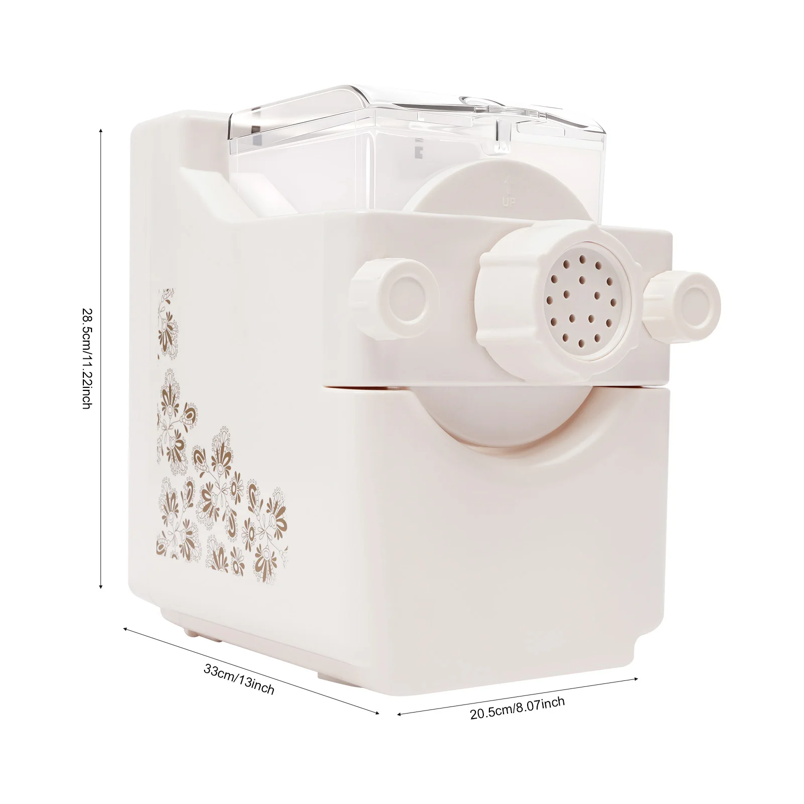 180W Electric Noodle Maker with 9 Replaceable Molds, Fast Mixing Non-toxic ABS Material,DIY Healthy Noodles Pasta for Family Use