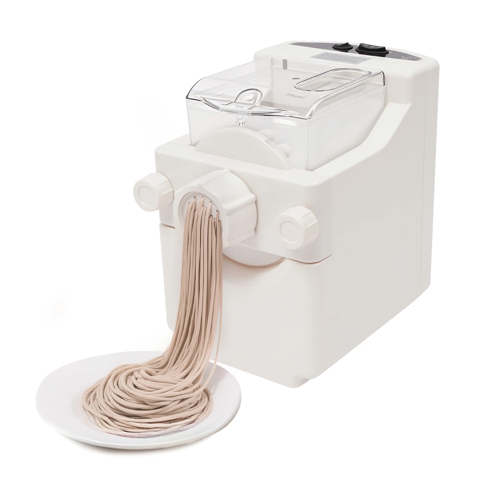 180W Electric Noodle Maker with 9 Replaceable Molds, Fast Mixing Non-toxic ABS Material,DIY Healthy Noodles Pasta for Family Use