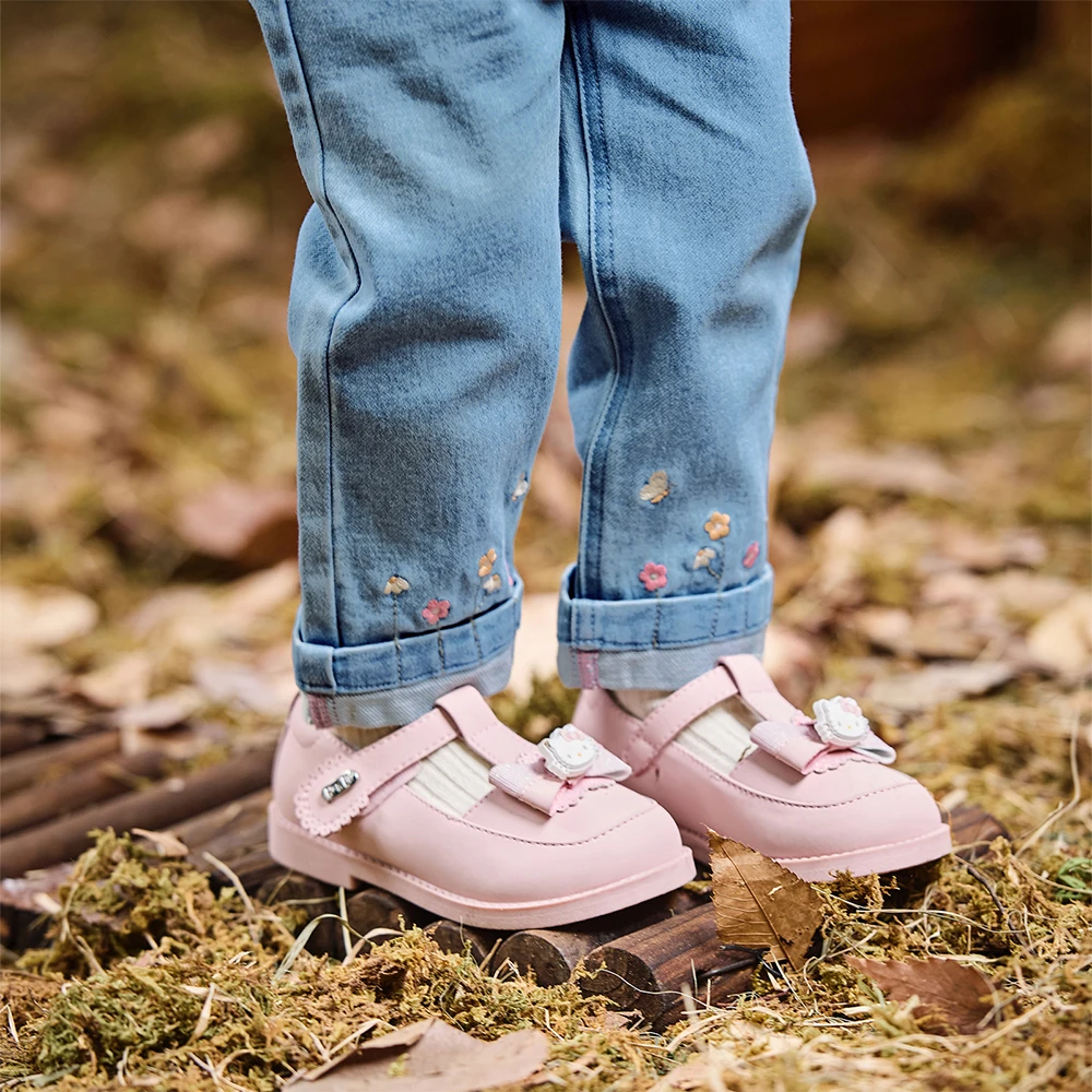 Dave Bella Autumn Girl's Denim Trousers Fashion Casual Sweet Cute Embroidery Kids Elegant Stright Jeans Party Outdoor DB3252648