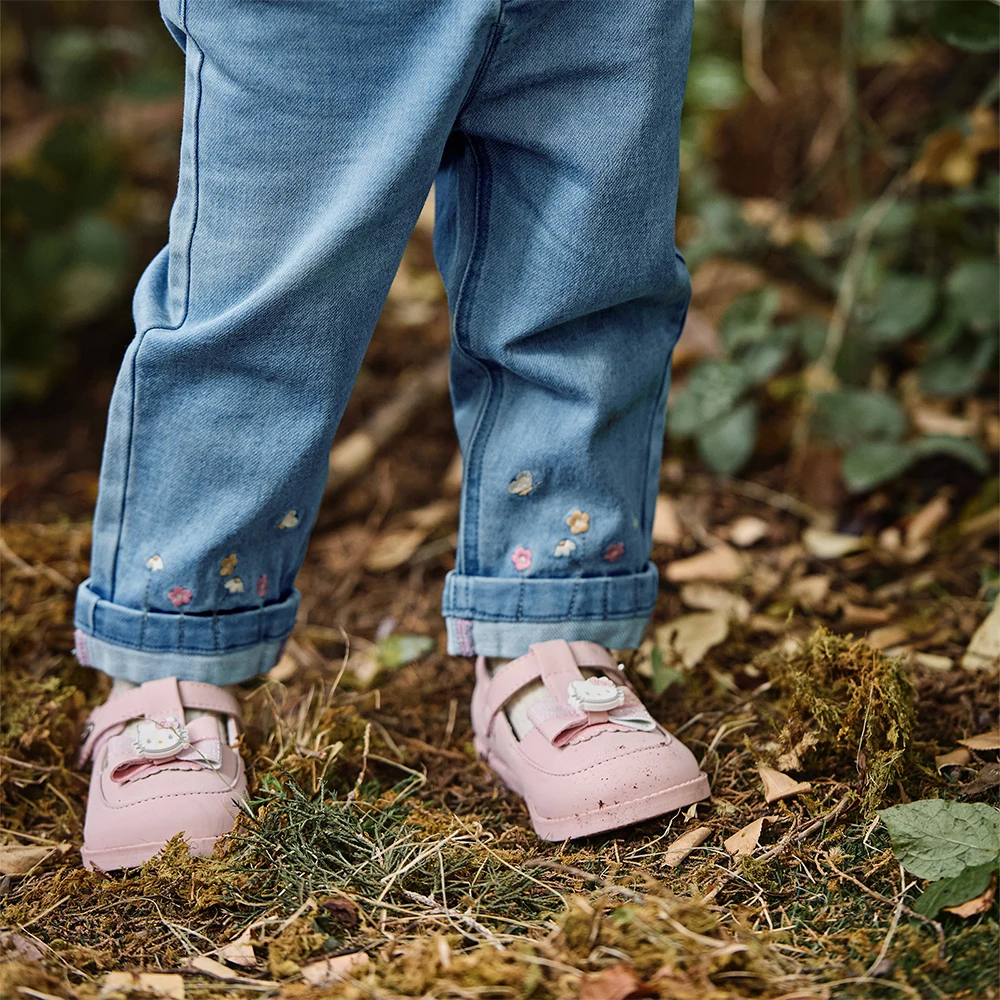 Dave Bella Autumn Girl's Denim Trousers Fashion Casual Sweet Cute Embroidery Kids Elegant Stright Jeans Party Outdoor DB3252648