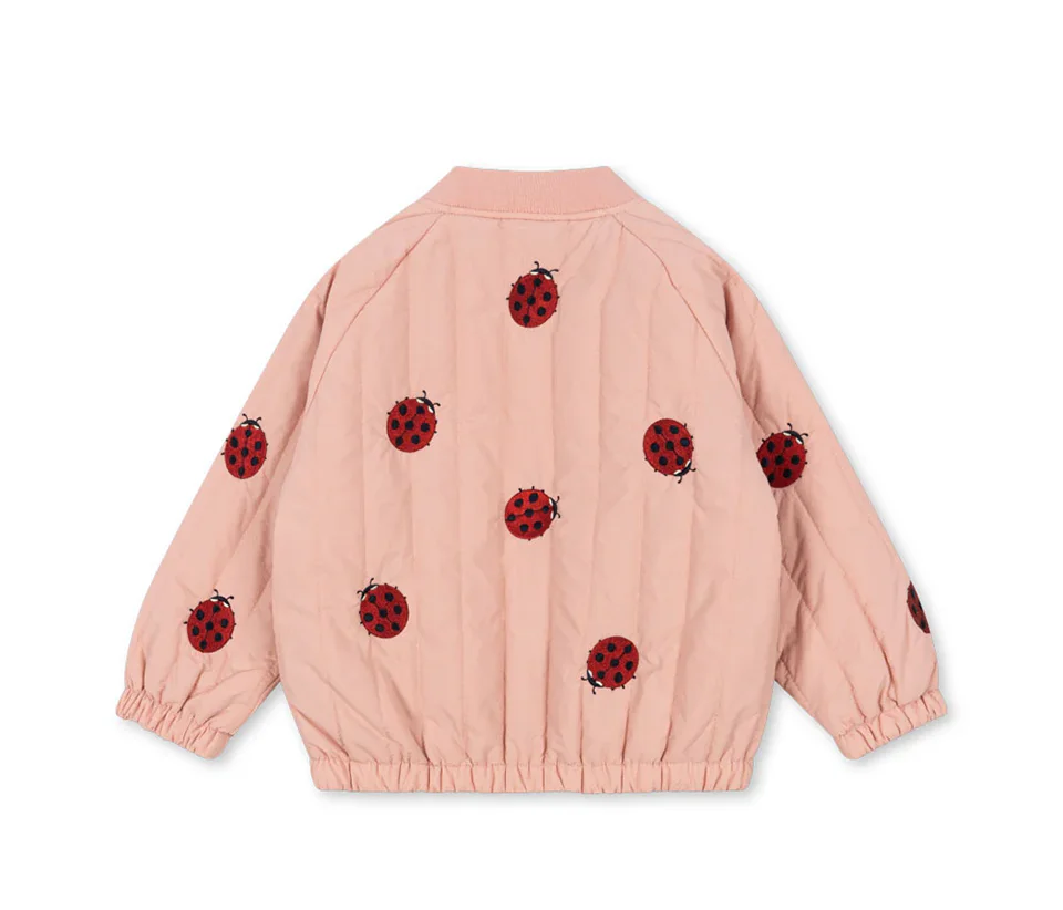 New 2025 KS Girls Cartoon Cotton Fleece Coats Winter Toddler Boys Lambswool Jacket Children Embroidery Coat Kids Outwear Clothes