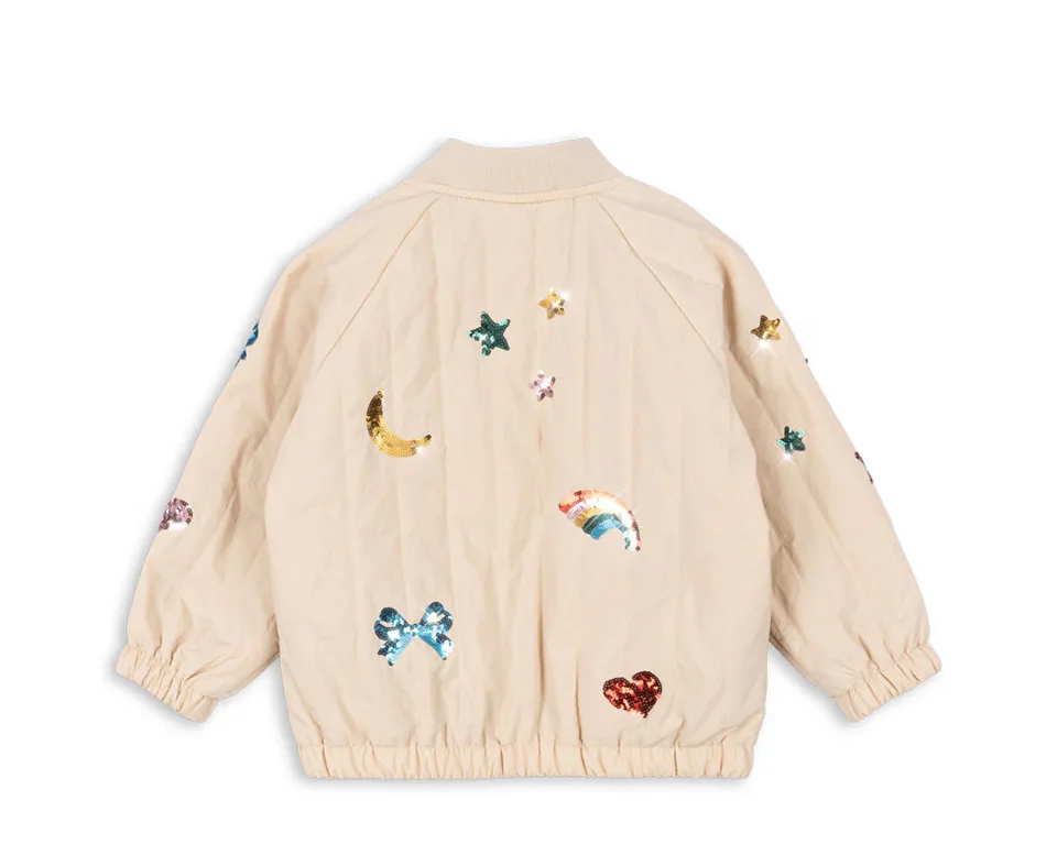 New 2025 KS Girls Cartoon Cotton Fleece Coats Winter Toddler Boys Lambswool Jacket Children Embroidery Coat Kids Outwear Clothes