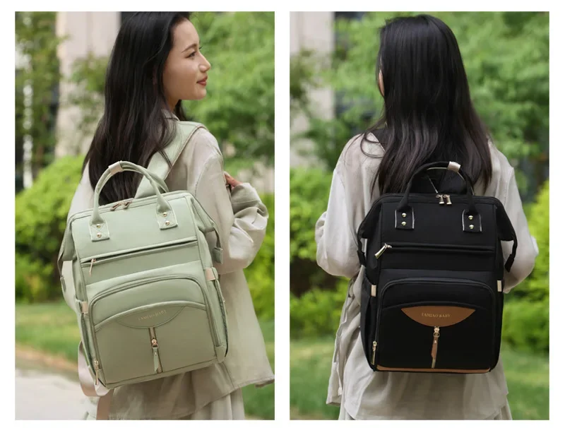 New Multifunctional Mother Diaper Bags Waterproof Large Capaci Lightweight Portable Diaper Bag for Outing Wet And Dry Separation