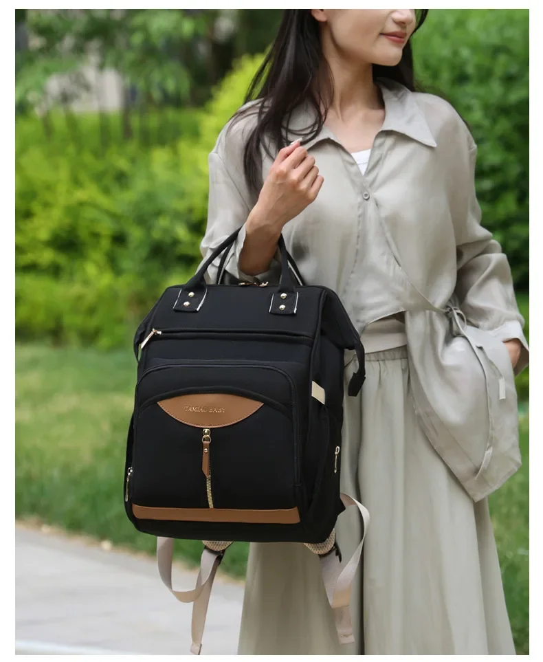 New Multifunctional Mother Diaper Bags Waterproof Large Capaci Lightweight Portable Diaper Bag for Outing Wet And Dry Separation