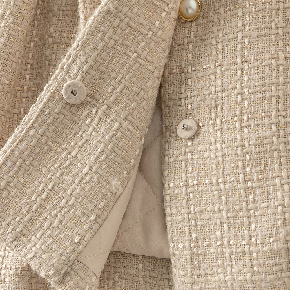 Dave Bella Children Coat Autumn Winter Baby Girl Thick Trendy Jacket Outing Top Plush Outerwear Children Clothes Lapel DB4247744