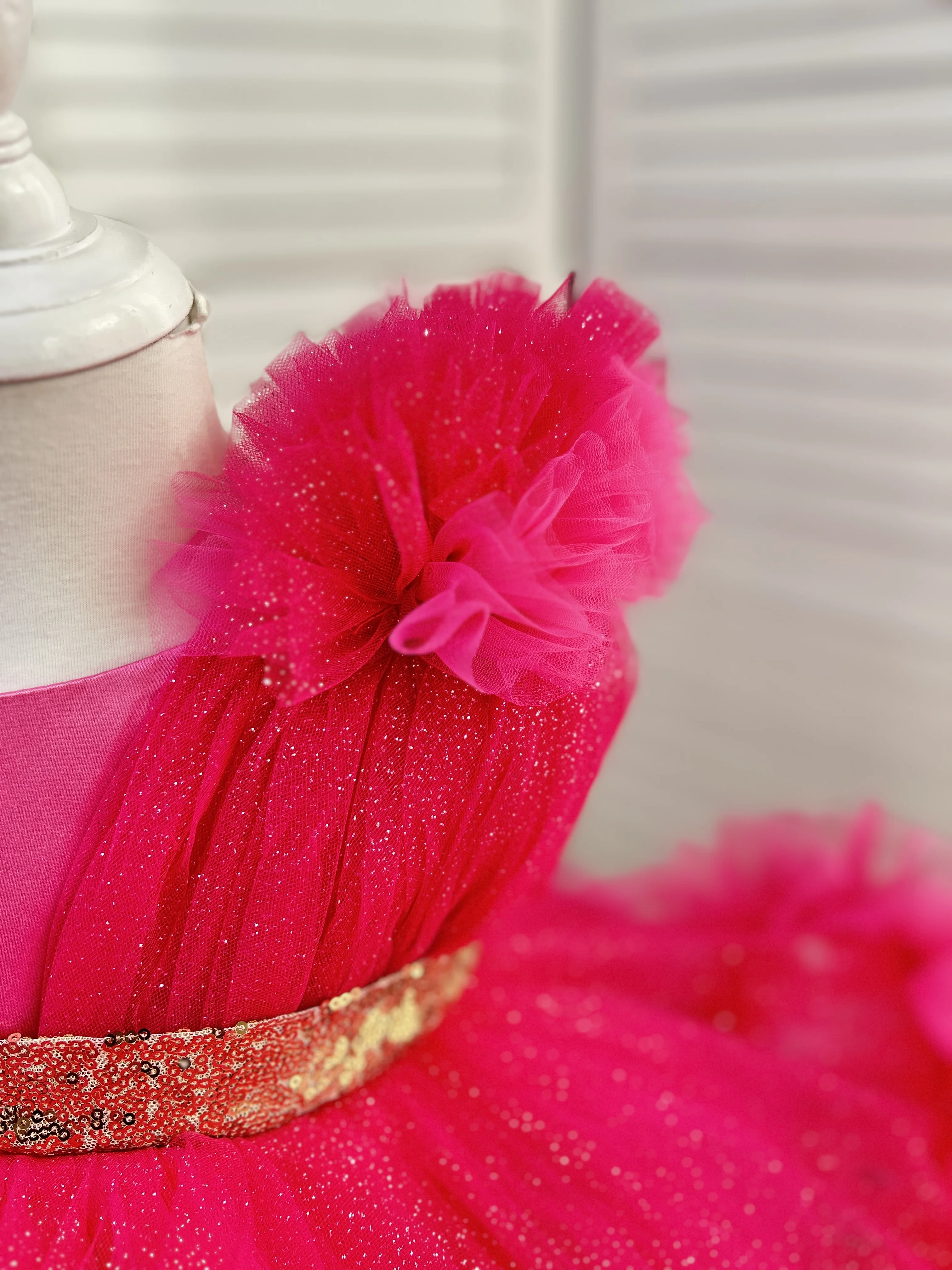 KLFGD New Style Girls Luxury Dress Party Elegant Girl Party Dress Pageant Dresses for Toddler Girls Baby Girl Christmas Dress
