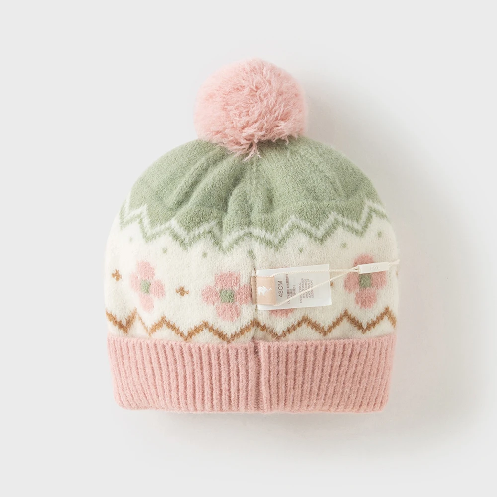 Dave Bella Boys Girls Hat Winter Autumn Baby Knitted Ear Protection Children Soft Thicken Cap Newborn Bonnet Kids' Hat DB4254804