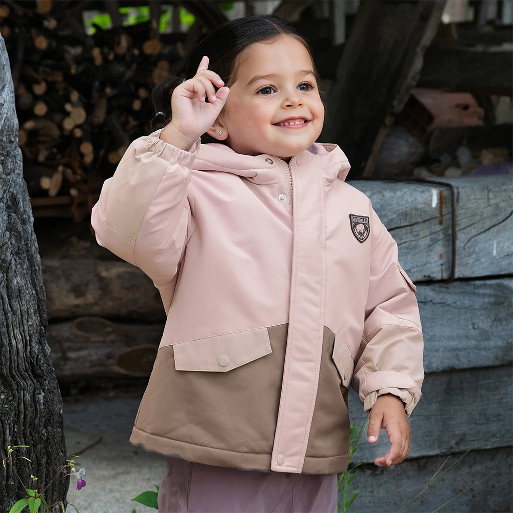 Dave Bella Children Plush Coat Winter Autumn Windproof Jacket Boys Girls Thicken Warm Hoodie Outerwear Kids Clothing DB4254777