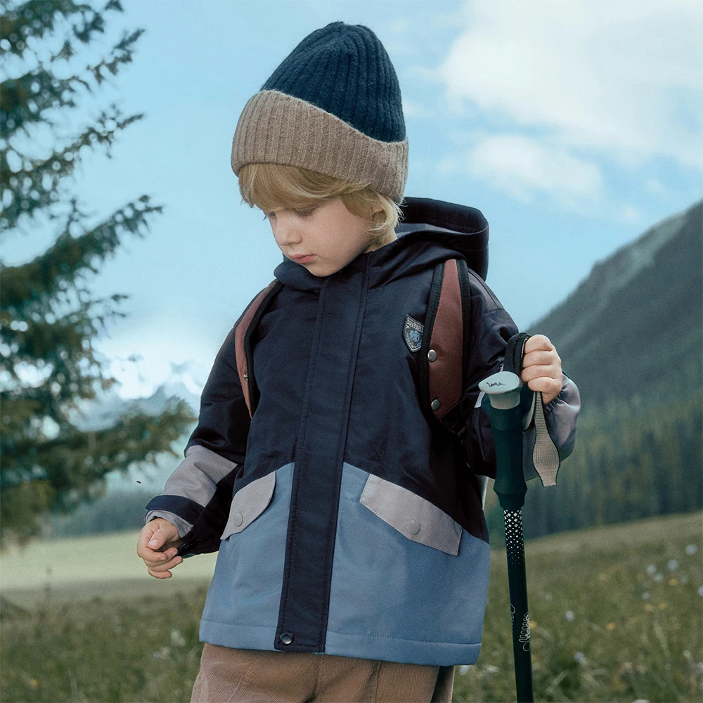 Dave Bella Children Plush Coat Winter Autumn Windproof Jacket Boys Girls Thicken Warm Hoodie Outerwear Kids Clothing DB4254777