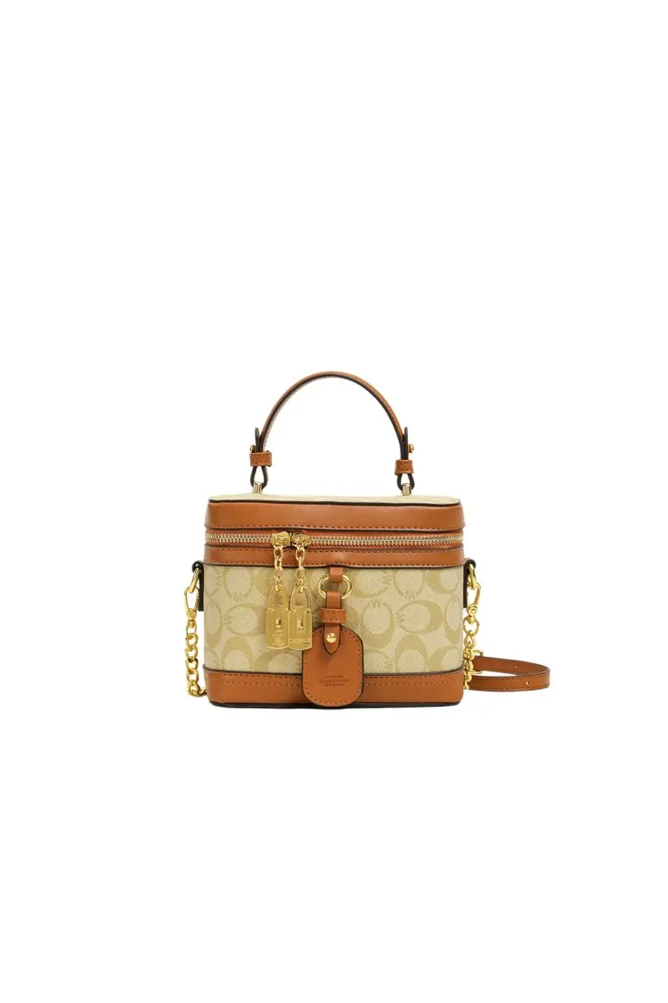Modern trendy zipper crossbody bag with luxurious design chain strap shoulder bag, women's outdoor casual handbag