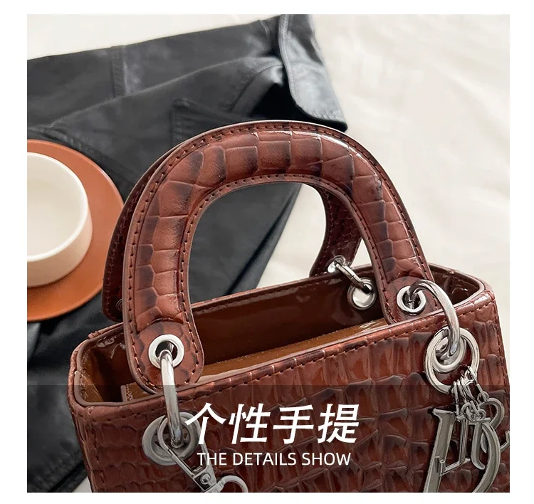 Elegant Leather Crossbody Bag For Women Luxury Designer Shoulder Handbag Classic Tote Purse Ladies Stylish Diaper Bags
