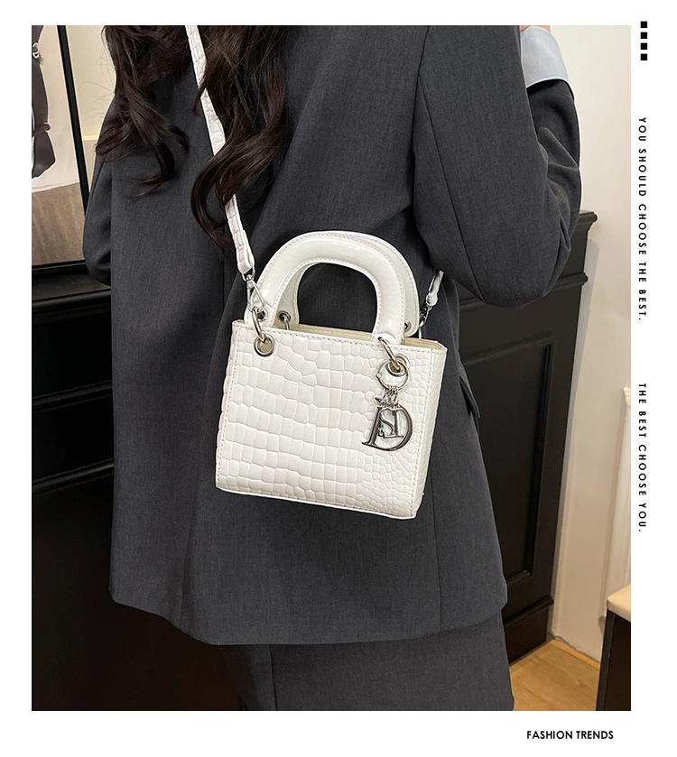 Elegant Leather Crossbody Bag For Women Luxury Designer Shoulder Handbag Classic Tote Purse Ladies Stylish Diaper Bags