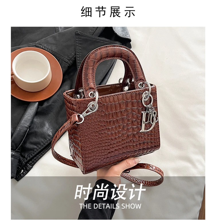 Elegant Leather Crossbody Bag For Women Luxury Designer Shoulder Handbag Classic Tote Purse Ladies Stylish Diaper Bags