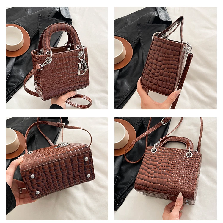 Elegant Leather Crossbody Bag For Women Luxury Designer Shoulder Handbag Classic Tote Purse Ladies Stylish Diaper Bags