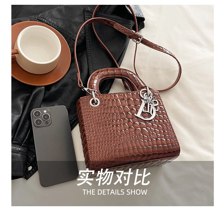Elegant Leather Crossbody Bag For Women Luxury Designer Shoulder Handbag Classic Tote Purse Ladies Stylish Diaper Bags