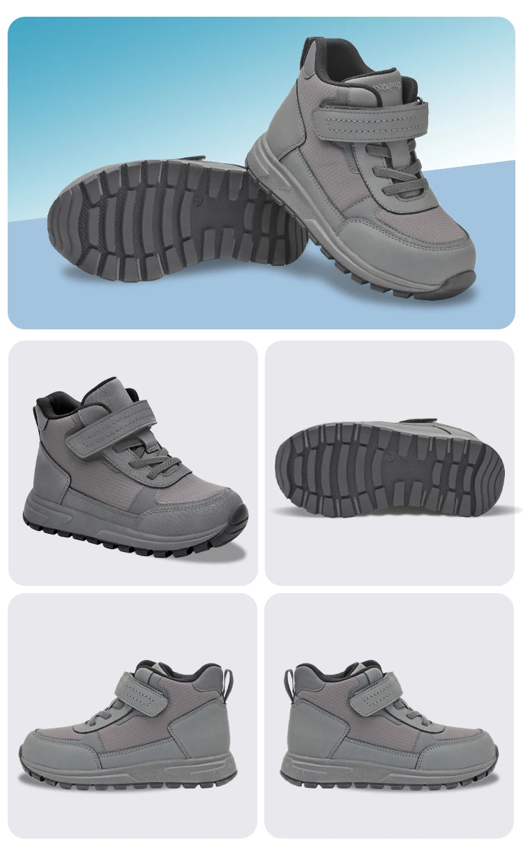 Princepard Children Sneakers Kids Girls Boys Orthopedic Shoes Leather Mesh Arch Support Breathable Non-Slip Corrective Footwear