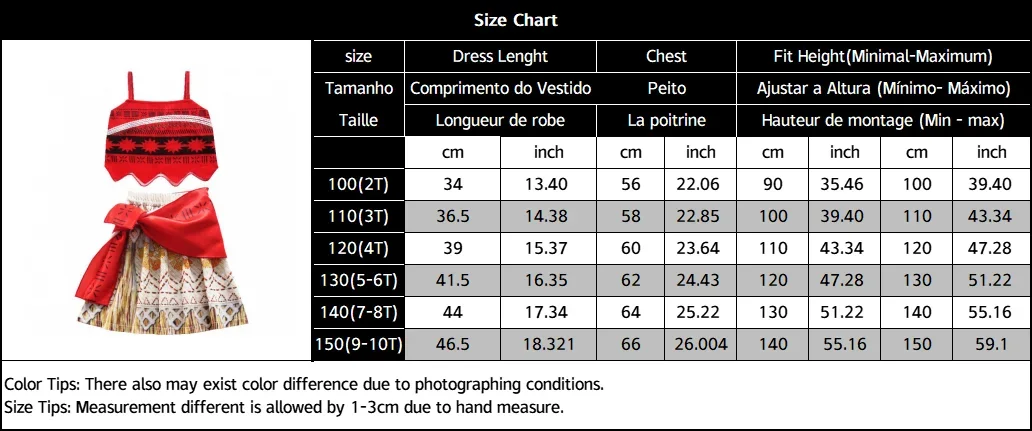 Summer Moana Dress for Kids Girls Princess Vaiana Cosplay Carnival Children Birthday Party Headwear Necklace Pet Pig Chicken Set