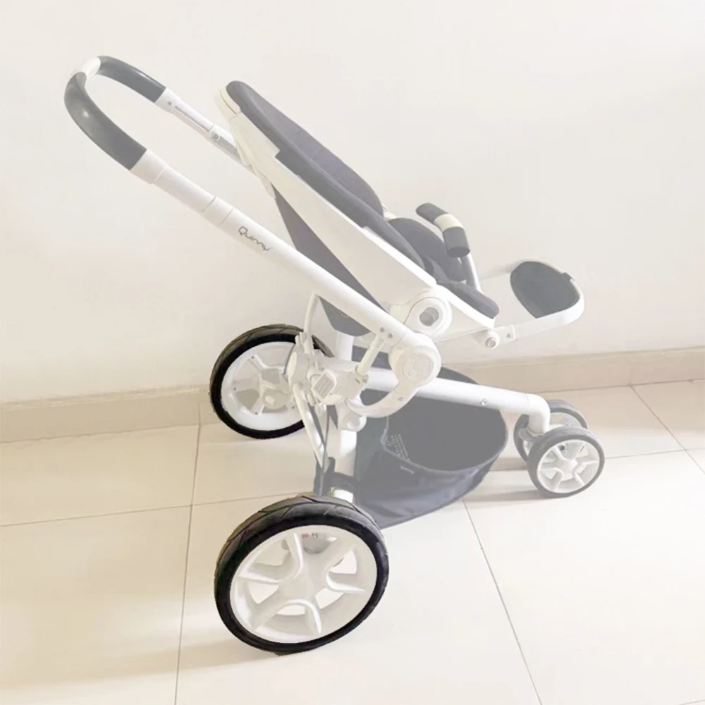 Custom Buggy Rear Tire For Quinny Moodd( Not Buzz Xtra !!!) Back Wheel With Tread PU Tubeless Baby Stroller Replace Accessories