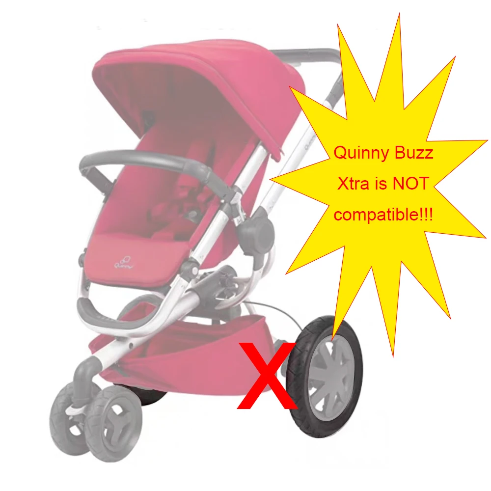 Custom Buggy Rear Tire For Quinny Moodd( Not Buzz Xtra !!!) Back Wheel With Tread PU Tubeless Baby Stroller Replace Accessories