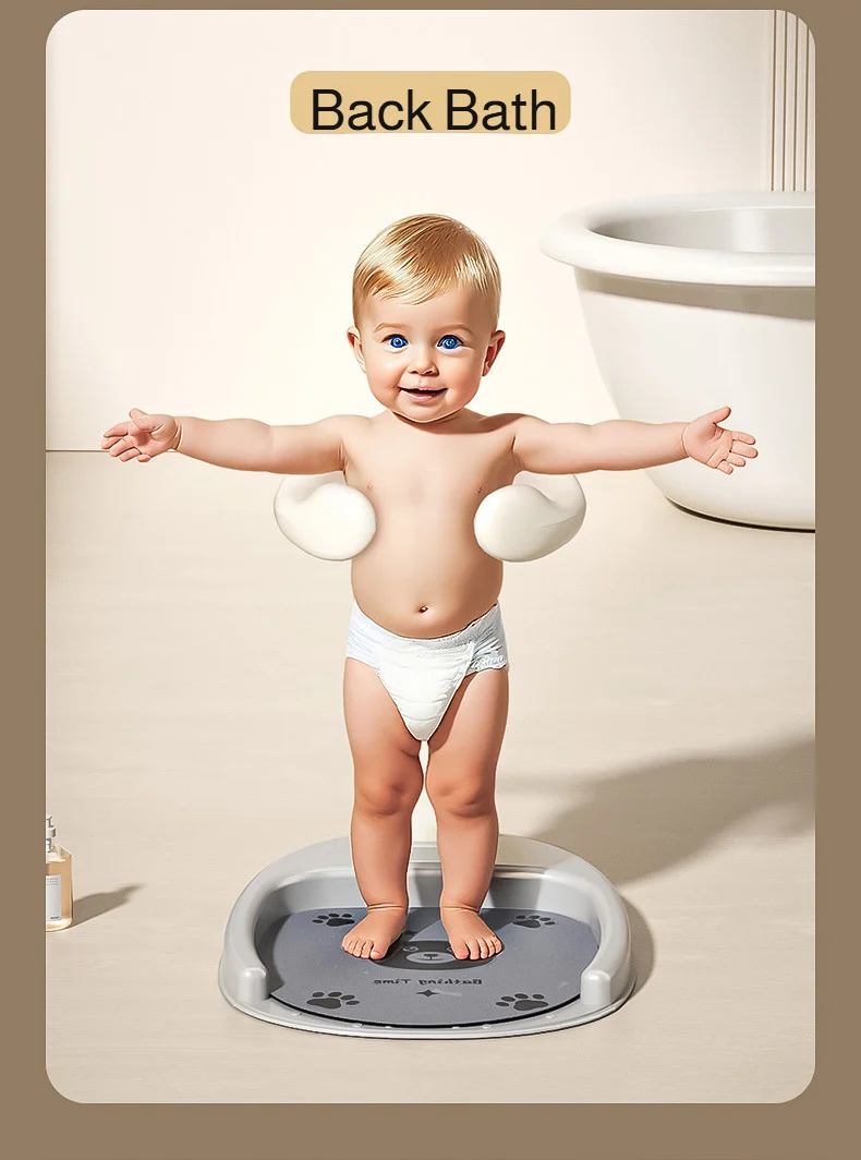Baby Standing Shower Stand Adjustable Children's Bath Device Household Non-Slip Children's Bath Stand Baby Bath Stand Support