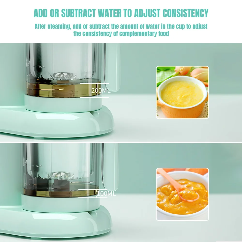 Multi-functional Baby Food Maker Supplementary Food Processor Kids Food Mill Steaming Stirring Warming Cooking Machine
