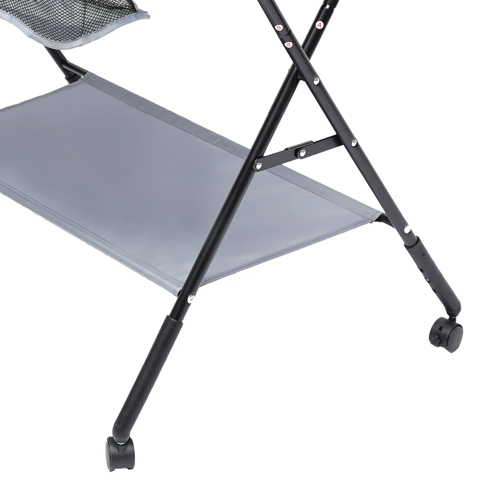 Foldable Diaper Changing Station Height Adjustable Baby Changing Table with Side Storage & Drying Rack for Home, Nursery & Travel