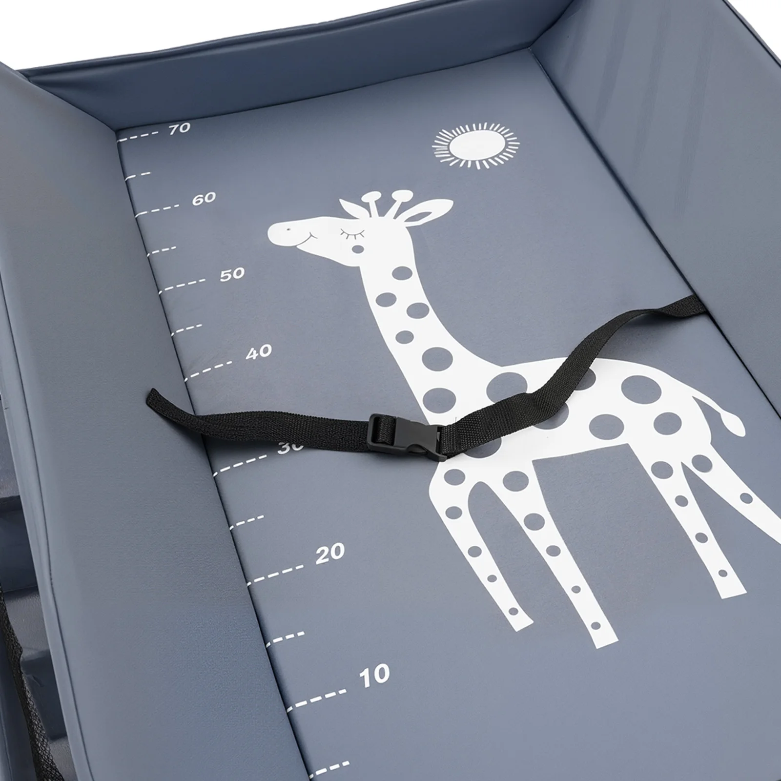 Foldable Diaper Changing Station Height Adjustable Baby Changing Table with Side Storage & Drying Rack for Home, Nursery & Travel