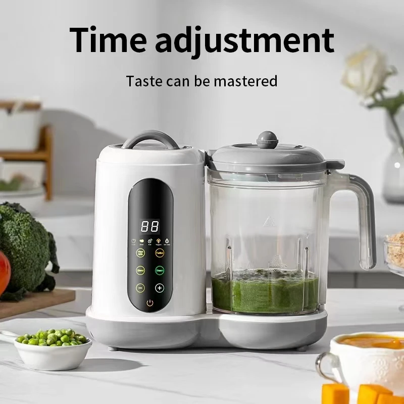 Multifunctional Baby Food Maker Supplementary Food Processor Kids Food Mill Steaming Stirring Warming Cooking Machine