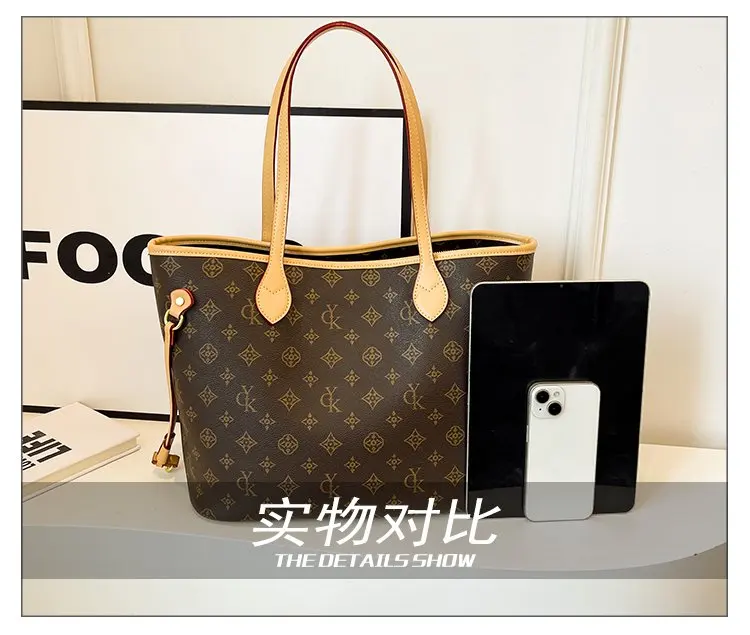 Elegant Leather Classic Designer Paris Fashion Large Capacity Crossbody Bag For Women Luxury Brand Stylish Diaper Bags
