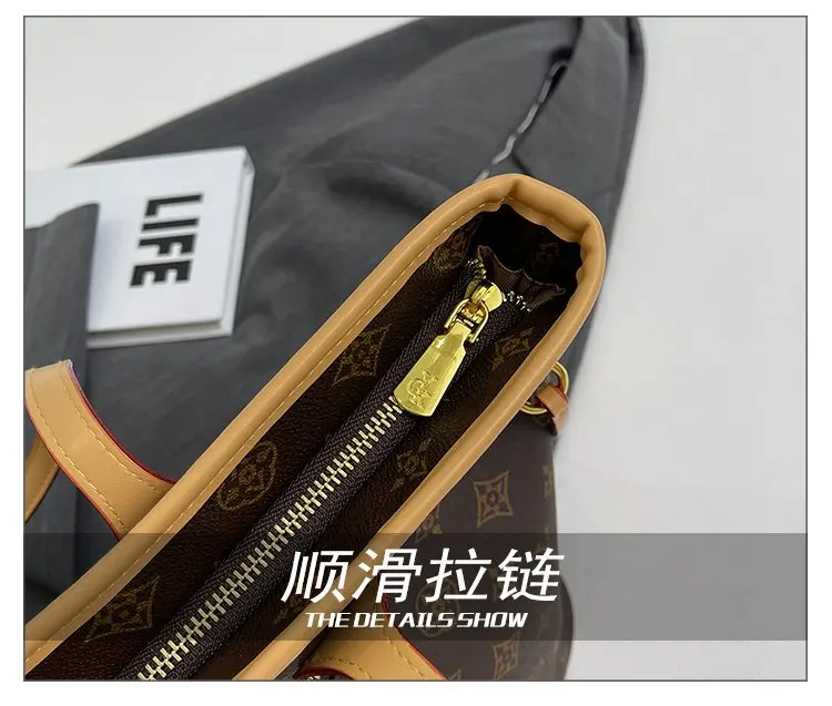 Elegant Leather Classic Designer Paris Fashion Large Capacity Crossbody Bag For Women Luxury Brand Stylish Diaper Bags