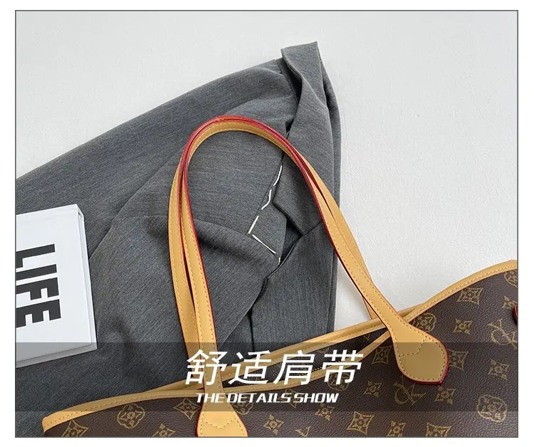 Elegant Leather Classic Designer Paris Fashion Large Capacity Crossbody Bag For Women Luxury Brand Stylish Diaper Bags