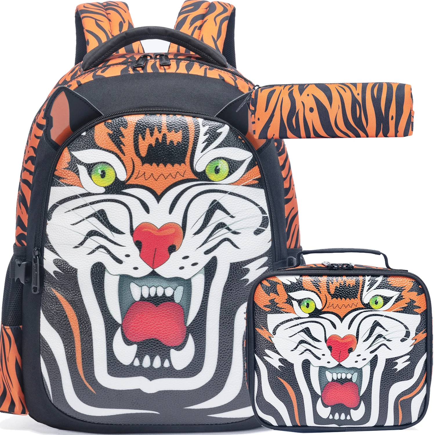 Boys & Girls Backpack Set with Lunch Box, School Travel Bookbag for Preschool & Elementary Kids Ages 8-10
