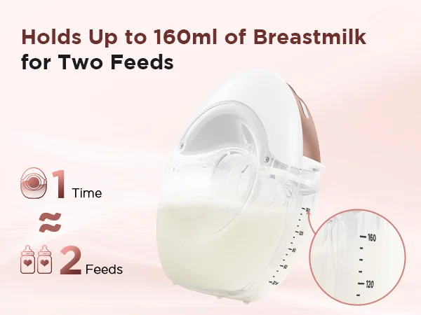 Wearable Breast Pump Hands Free Electric Breast Pumps 3 Modes 12 Levels Comfort Milk Collector Lightweight with LED Display