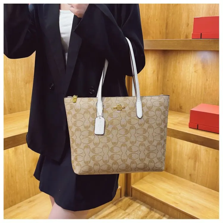 Elegant Chic Commuter Classic Diaper Bag Crossbody Handbag For Women Stylish Leather Large Capacity Tote