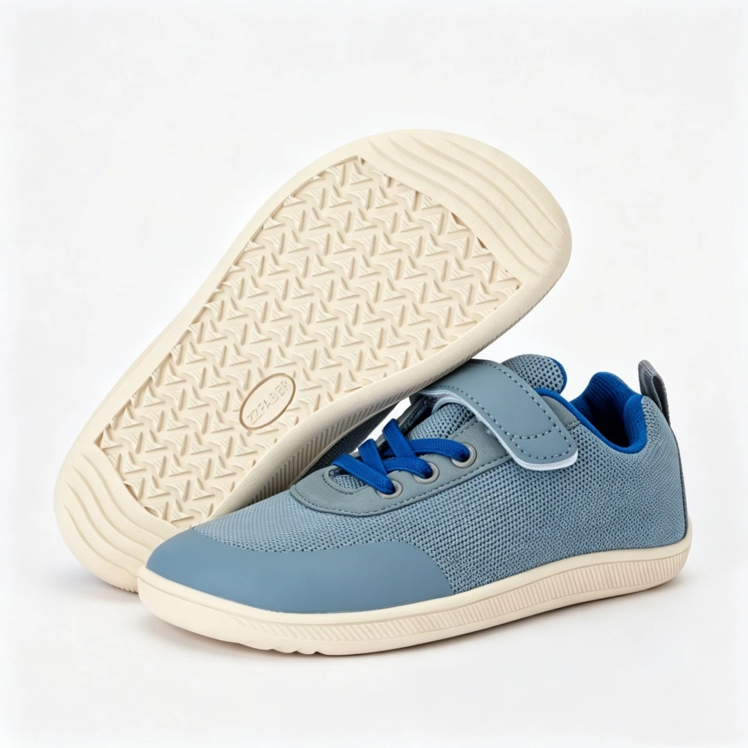 ZZFABER Kids Barefoot Shoes Breathable Mesh Flexible Casual Shoes for Girls Boys Outdoor Walking Running Shoes