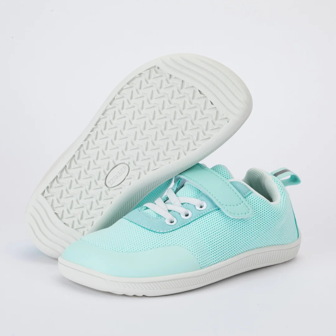 ZZFABER Kids Barefoot Shoes Breathable Mesh Flexible Casual Shoes for Girls Boys Outdoor Walking Running Shoes