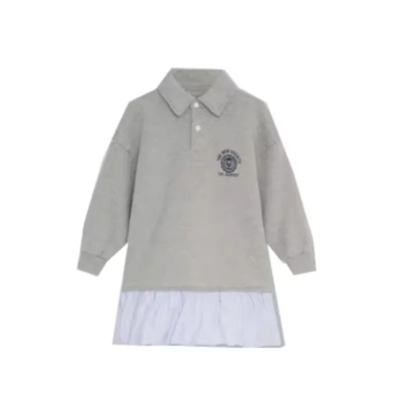 Kids Dress AW26 TNS Girls Cute Letter Sweaters Print Child Cotton Outwear Tops Clothing