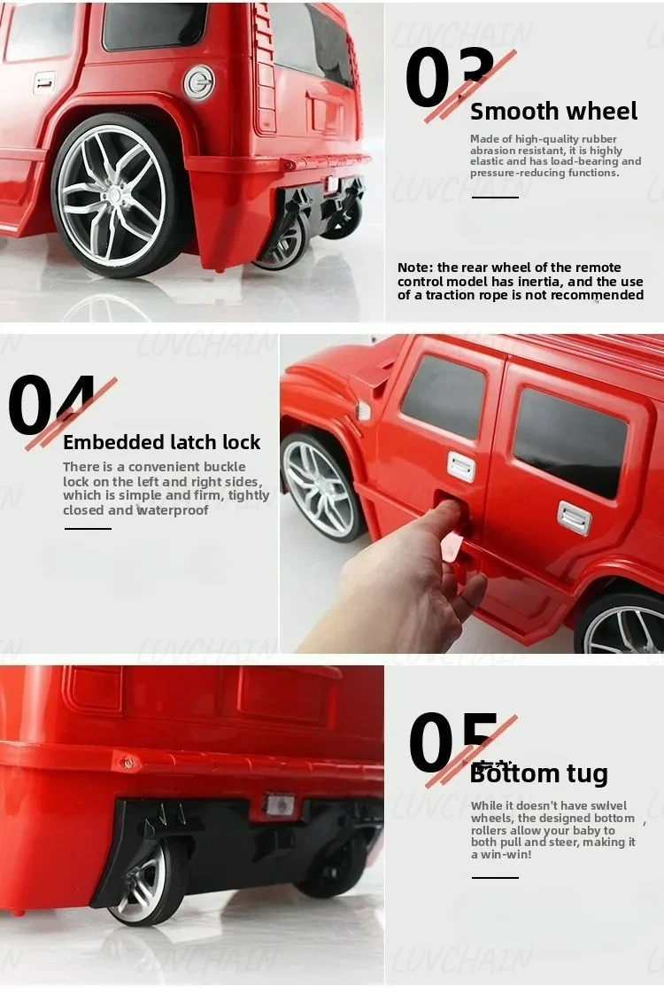 Lightweight Children's Suitcase, Children's Travel Rolling Suitcase, Can Be Sat on Or Ridden, Can Be Taken on Airplanes.