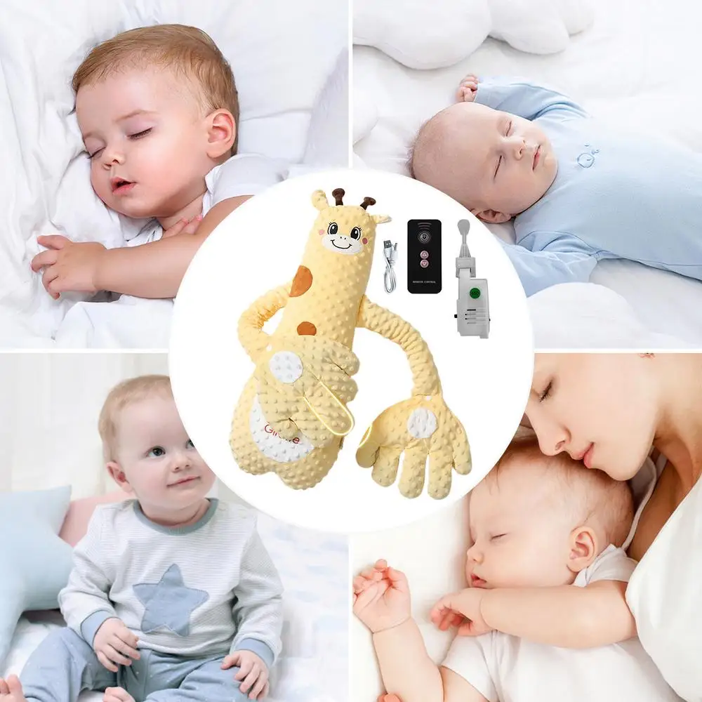 Baby Sleeping Patting Doll with Soothing Palm Remote 3 model Adjustable Electric Baby Hand Pillow Soothing Palm Patting for baby