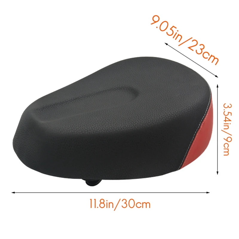 E-Bike Saddle Widen Four-Spring MTB Bike Saddles Soft Pad Electric Bikes Tricycle Scooter Seat Cycling Parts