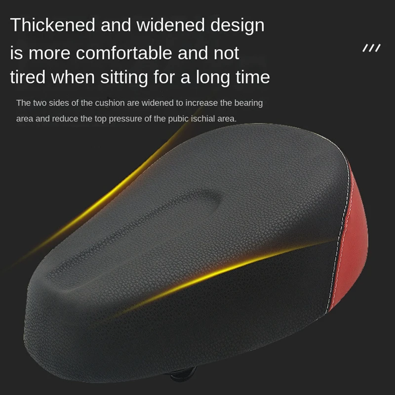 E-Bike Saddle Widen Four-Spring MTB Bike Saddles Soft Pad Electric Bikes Tricycle Scooter Seat Cycling Parts