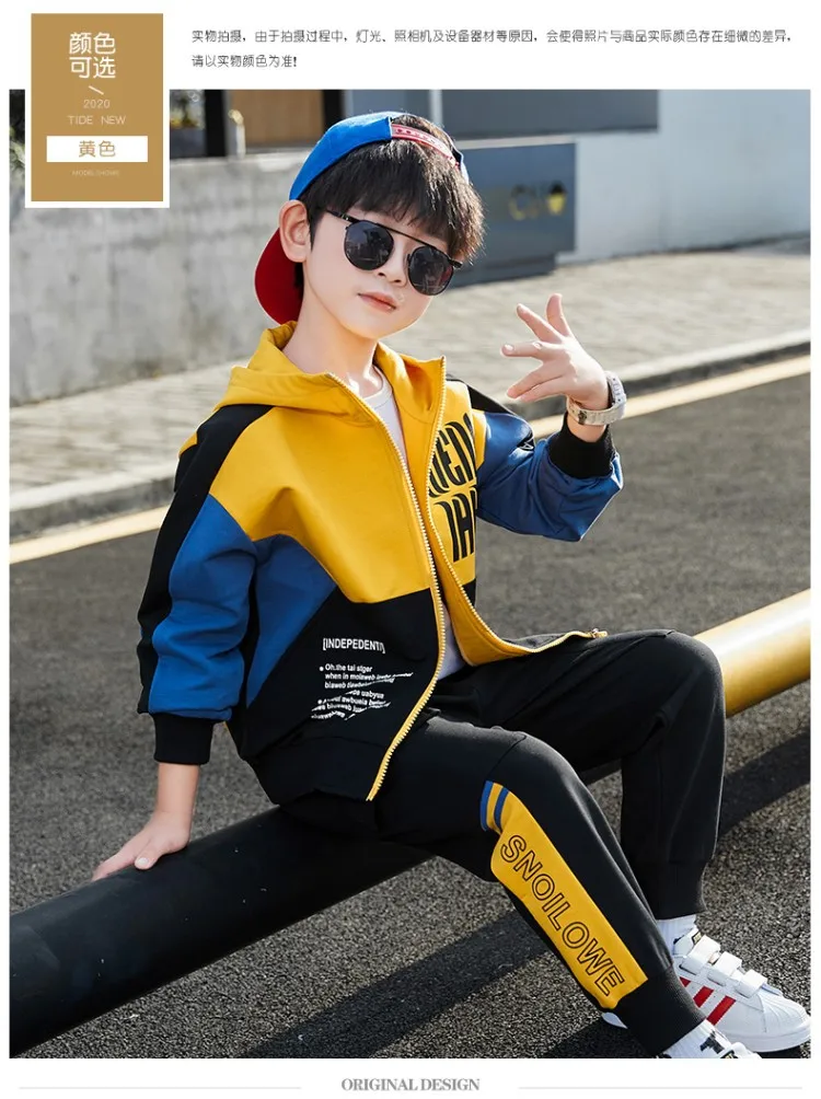 Child Tracksuit Hooded Clothes Boys Sport Suit for Teenager Kids Cotton Casual Sports Suit Children Fashion Hoodies and Pants