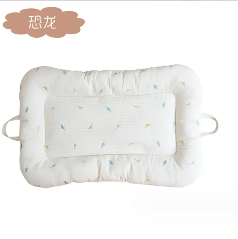 Newborn Pure Cotton Quilted Portable Mattress with Double-sided Use 3D Breathable Mesh Mattress Portable Mattress Kindergarten