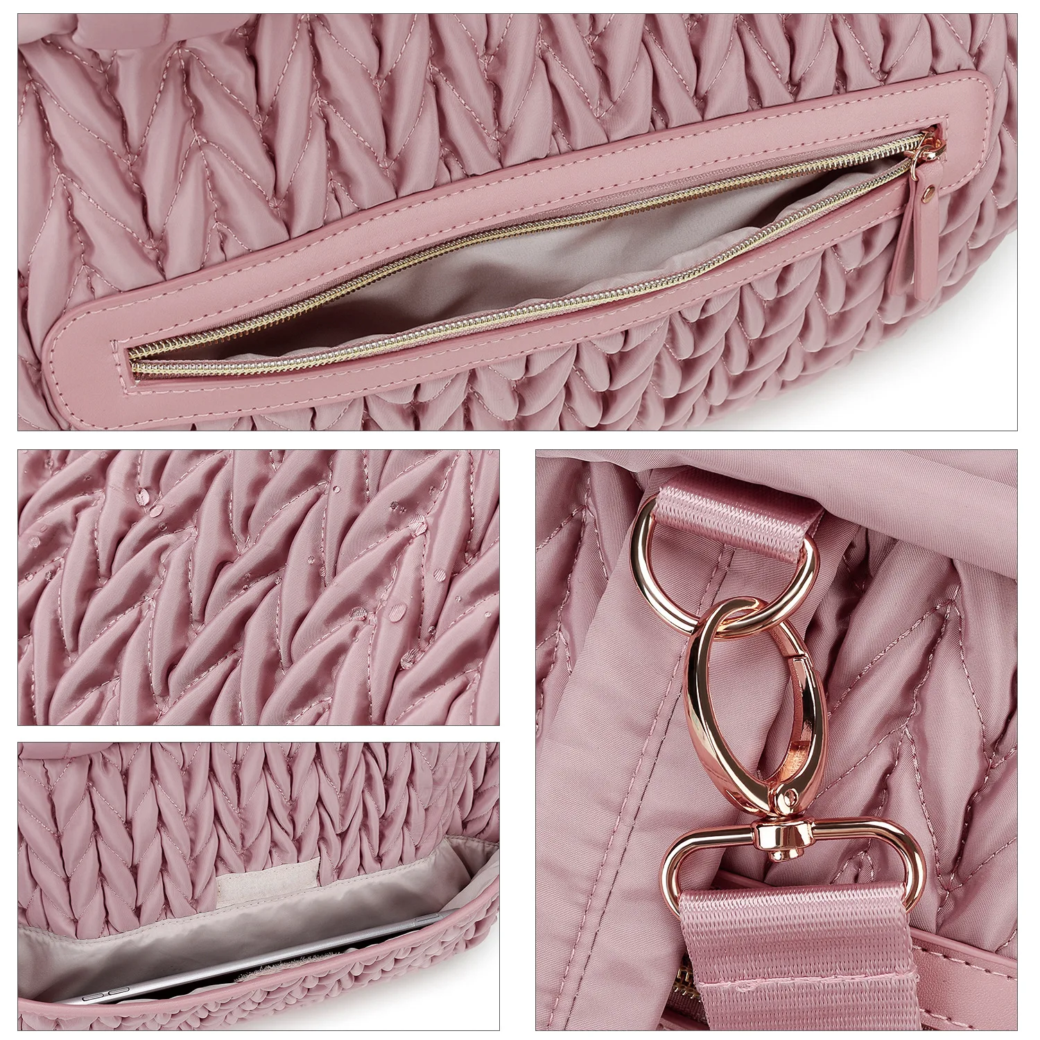 New Mommy Bag Hand-held Single Shoulder Baby Mommy Bag Large Capacity Waterproof Insulation Milk Bottle Mother and Baby Bag