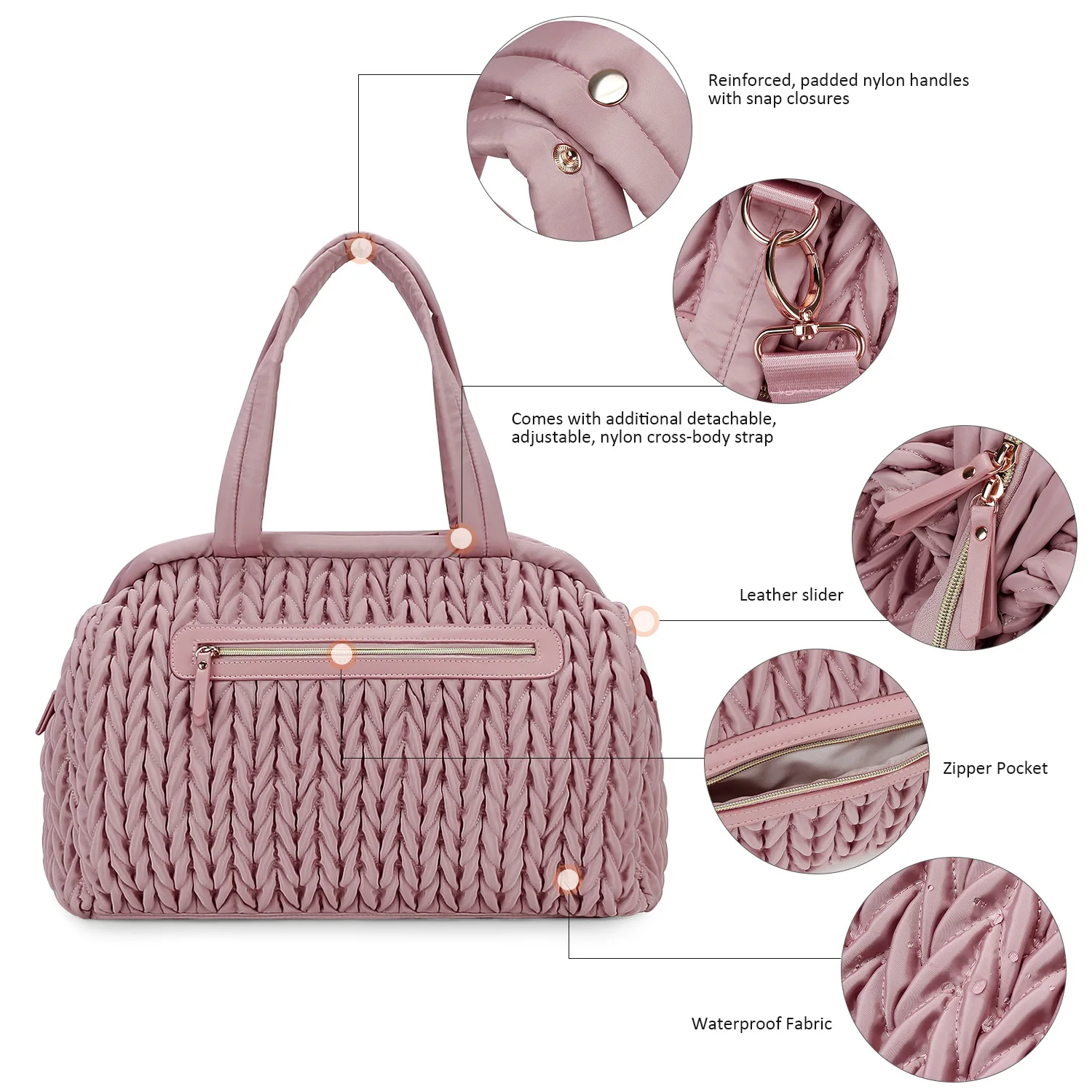 New Mommy Bag Hand-held Single Shoulder Baby Mommy Bag Large Capacity Waterproof Insulation Milk Bottle Mother and Baby Bag