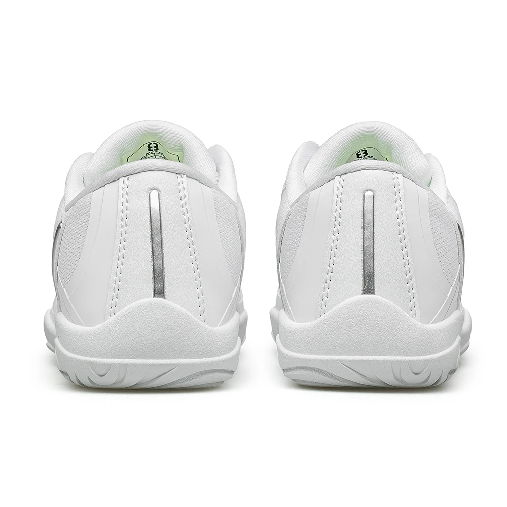 BAXINIER Girls White Cheerleading Shoes Lightweight Youth Cheer Competition Sneakers Kids Breathable Training Dance Tennis Shoes