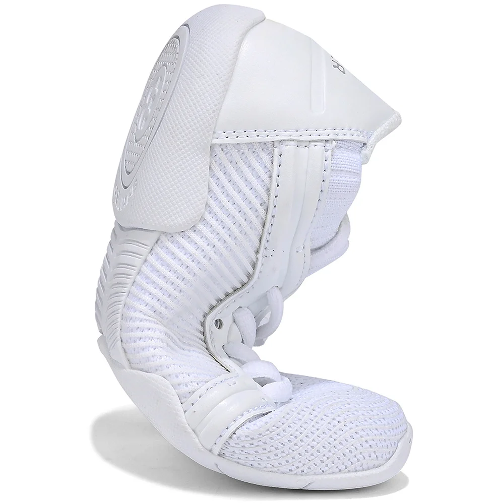 BAXINIER Girls White Cheerleading Shoes Lightweight Youth Cheer Competition Sneakers Kids Breathable Training Dance Tennis Shoes